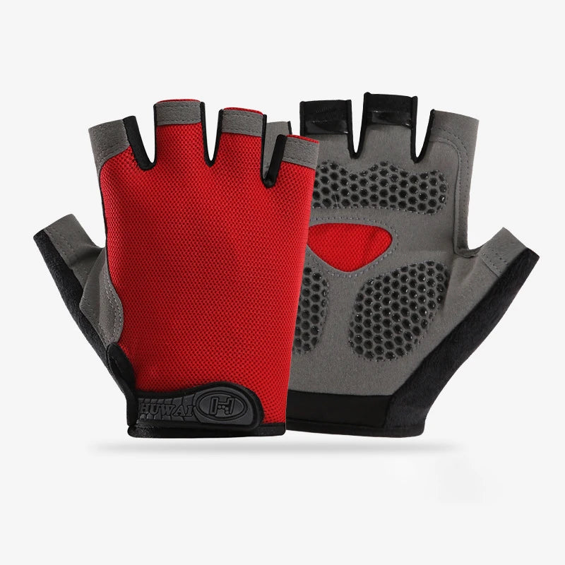 Men Cycling Bicycle Gloves Half Finger Gym Gloves Women Mitten Breathable Anti-slip Glove Fitness Sport Training Gloves