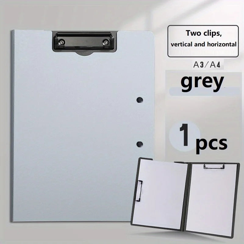 1pc A4 File Folder Clipboard Writing Pad Board Test Paper Document Organizer For Business & School, Stationery & Office Supplies