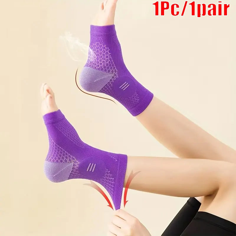1Pc/1pair Knitted breathable Ankle Support Brace, Best Ankle Compression Support Brace for Foot and Heel