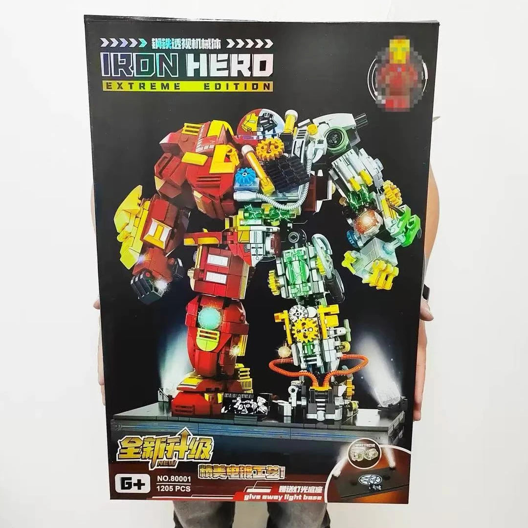 Variety Iron Heroes Blocks Action Figures Mark Building Sets Buster Mech DIY Brick Collectible Toys for Boys Adult Kids Gifts