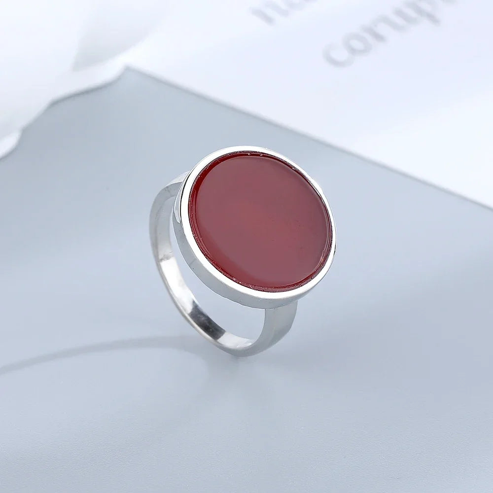 S925 Sterling Silver Natural Black Onyx Rings Oval Shape Turquoise Stone Not Fading Black Rings Fine Jewelry For Men