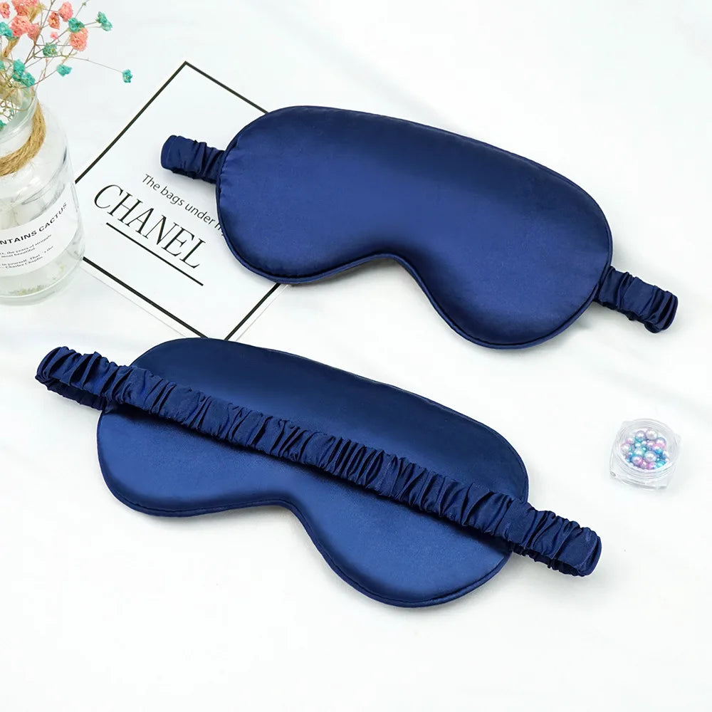 Soft Imitated Silk Sleep Eye Masks Travel Relax Shading Eyepatch Nap Health Eye Care Shield Sleeping Blindfold Eye Cover Masks