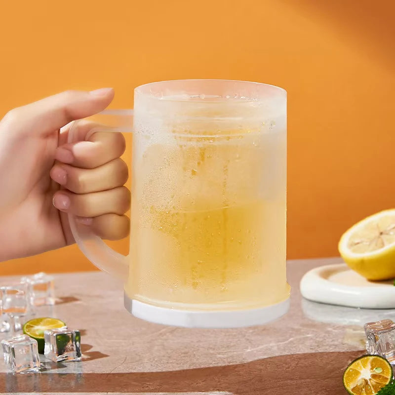 Double-layered ice cups, Perfect for a pool party to keep you cool throughout the summer.double-layer beer mugs, chilled cooling