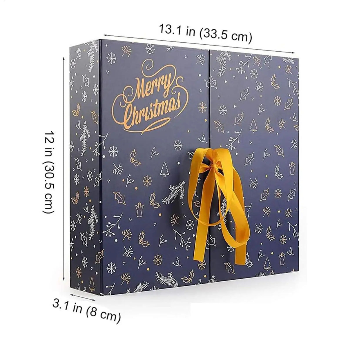 Countdown Calendar Boxes Empty 24 Days Christmas Calendar Advent Boxes Foldable Home Decor for Candy Classroom Table Fireplace