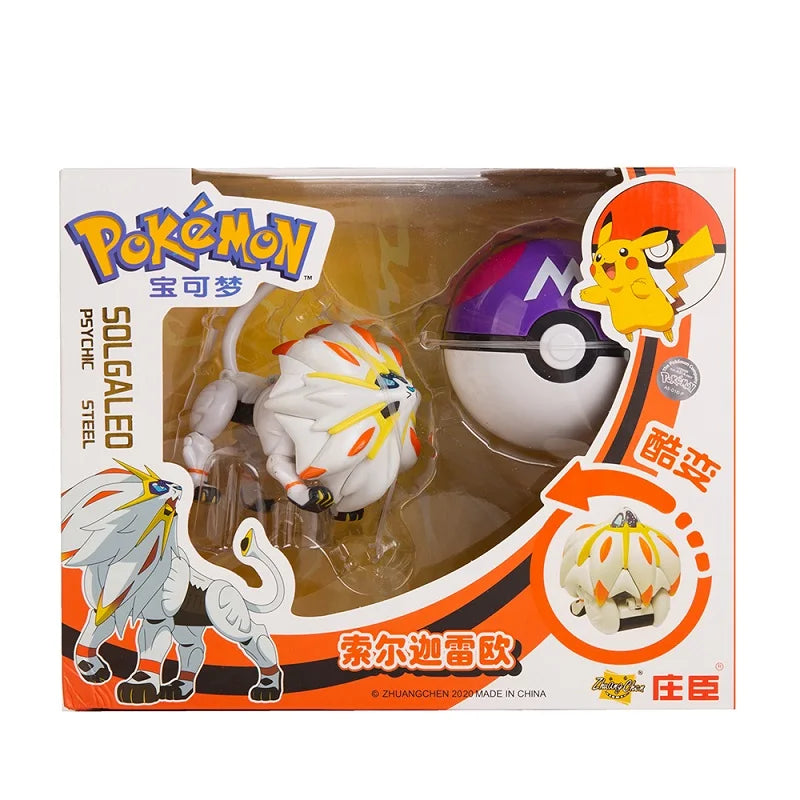 Genuine Pokemon Anime Figure Pikachu Gengar Charizard Gyarados Mew Dragonite Pet  Collect Model Doll Transformation Toy Gifts