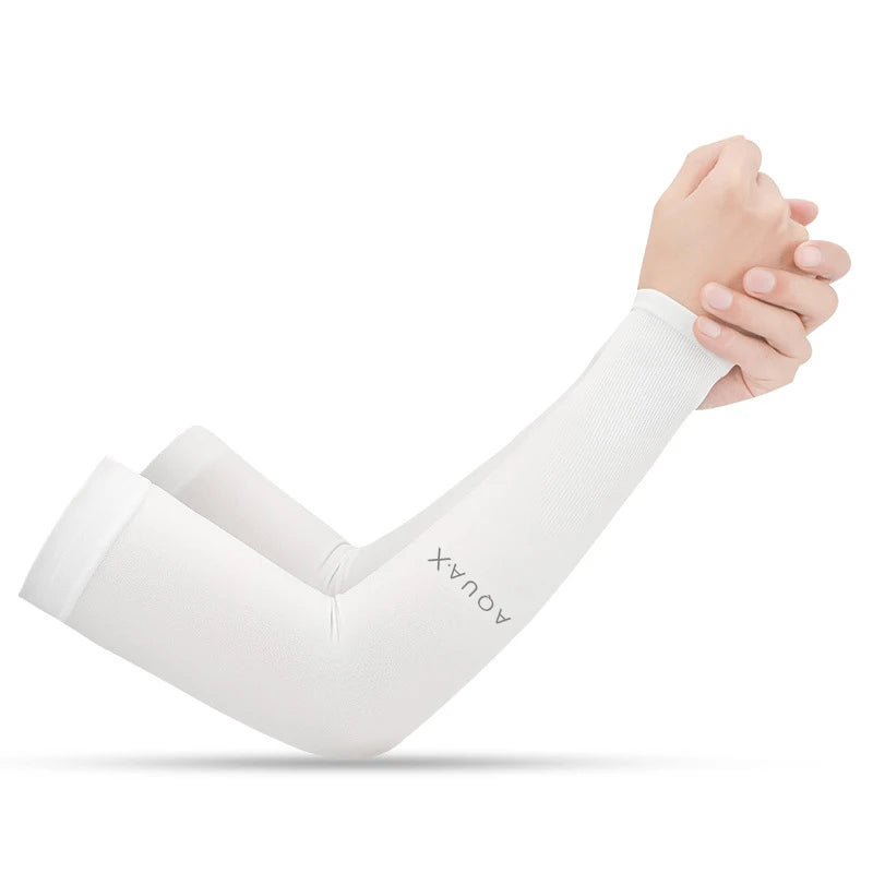UV Sun Protection Arm Sleeves for Men Women Cycling Ice Silk Outdoor Breathable Summer Driving Cooling Fishing Hiking Sleeves