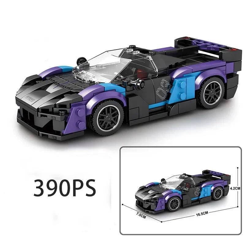 Speed Series Racing Sports Vehiclea Technique Car Supercar Building Blocks Set Bricks Classic MOC Model Toys For Kids
