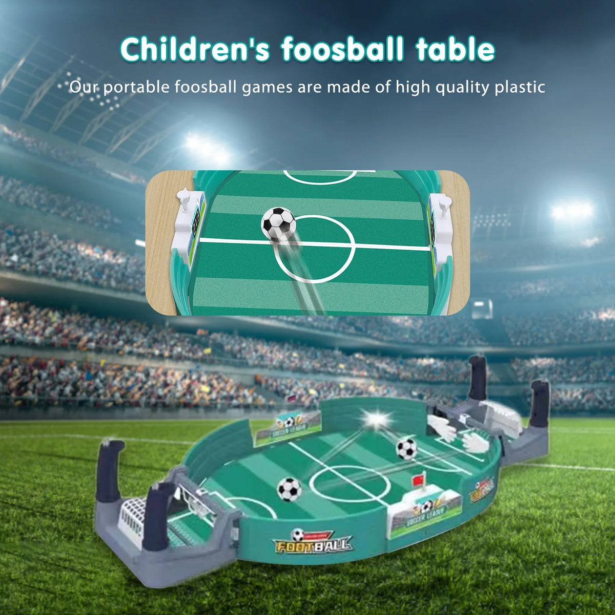 Large Desktop Football Table Children Puzzle Double Competitive Battle Football Board Game Parent-child Interactive Soccer Games