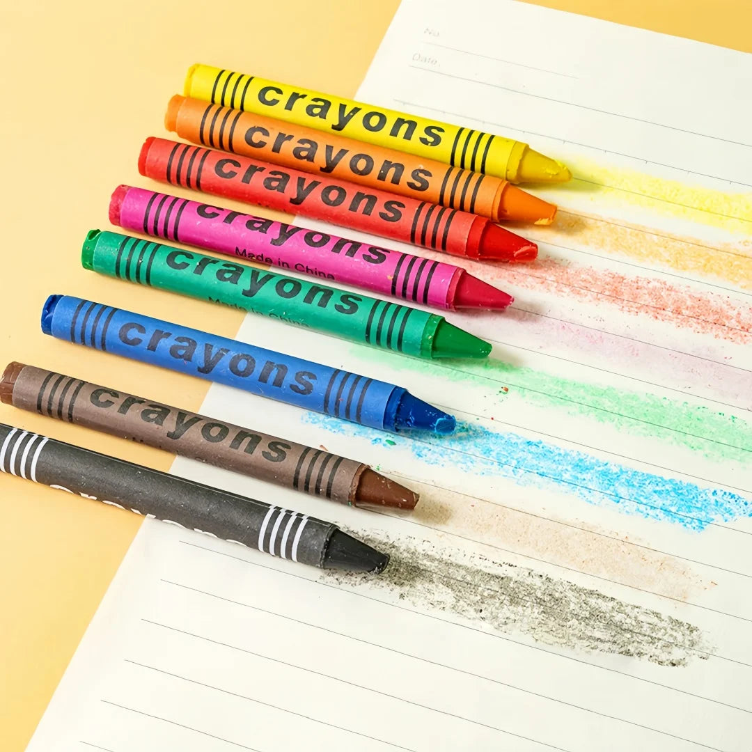 8/12/24Pcs Children's Art Painting Colored Crayons, Oil Pastels, Children's Non-Messy Hand Art Supplies for Kindergarten