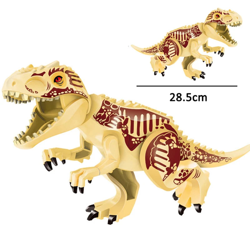 Jurassic Dino World Large Dinosaurs Figures Bricks Building Blocks Velociraptor T-Rex Triceratops Indominus Rex Toys For Kids