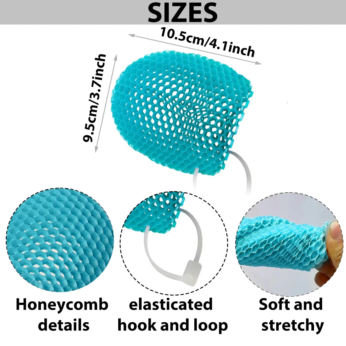 Honeycomb Exfoliating Shower Finger Caps Body Scrub Cleansing Bath Mitt Breathable Odorless Skin Care Tool Multi-Color