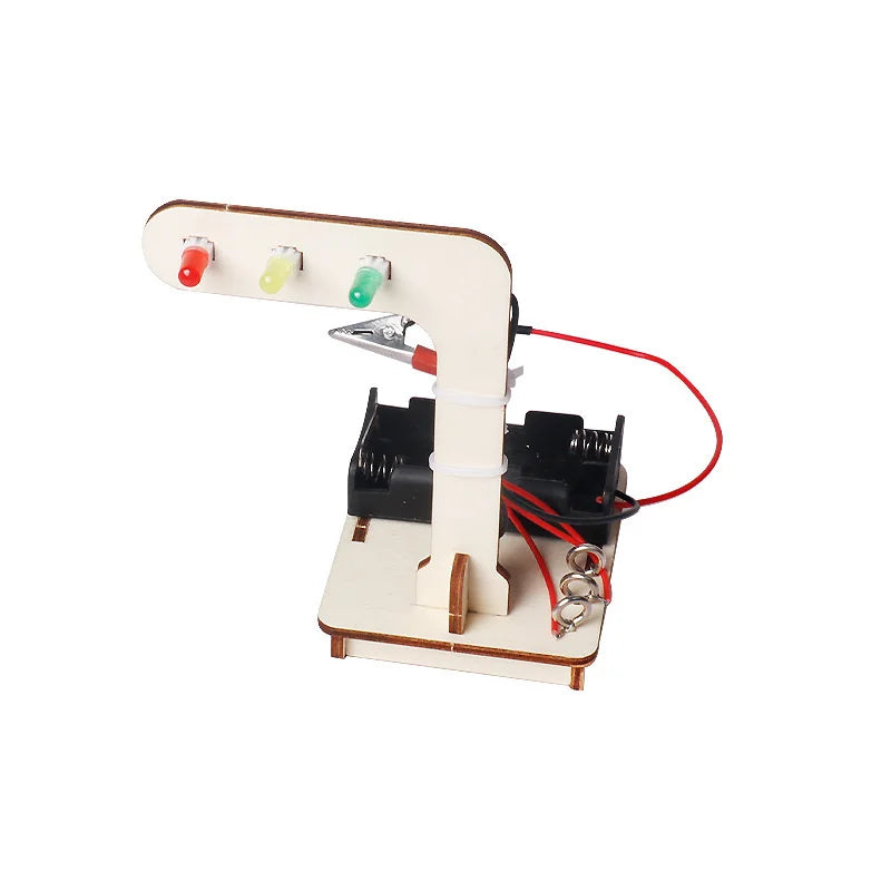 Children's Handmade Technology Small Production DIY Traffic Lights Fun Invention Educational Science Toy Learning STEM Education