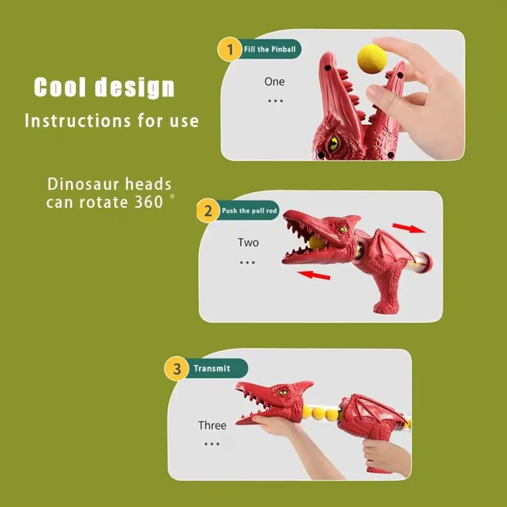 Soft Ball Design Dinosaur Launch Ejector Competition Feature Ball Launch Soft Ball Ejector Pneumatic Mechanism Tyrannosaurus Rex