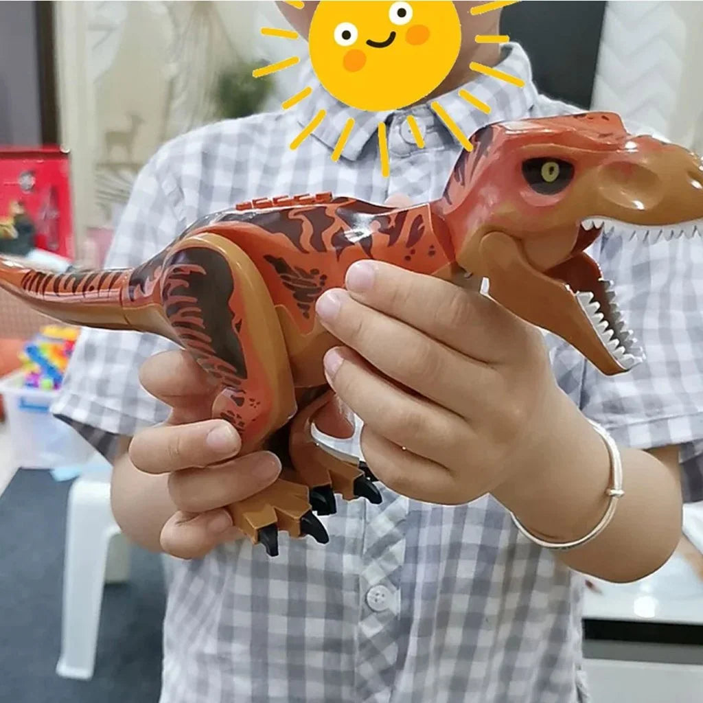 Jurassic World Brutal Raptor Building Blocks Dinosaur Model Tyrannosaurus Indominus T-Rex Assemble Educational Toy For Kids Gift
