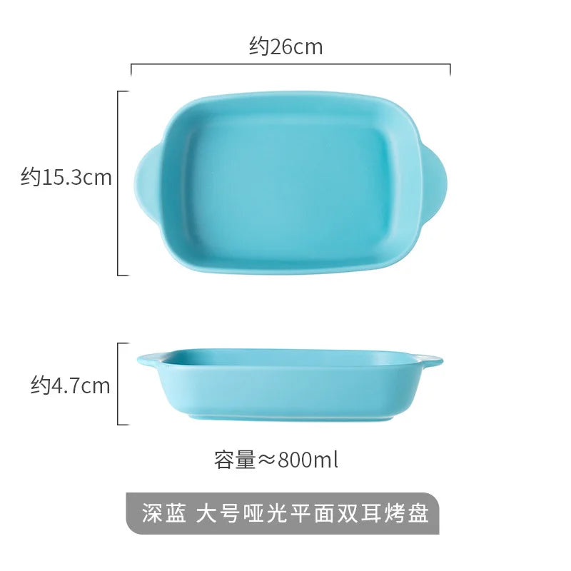 Bread Pan for Baking Tools and Accessories Oven Tray Kitchen Utensil Porcelain Dishes Cooking Utensils Bakeware Ceramic Pans Bar