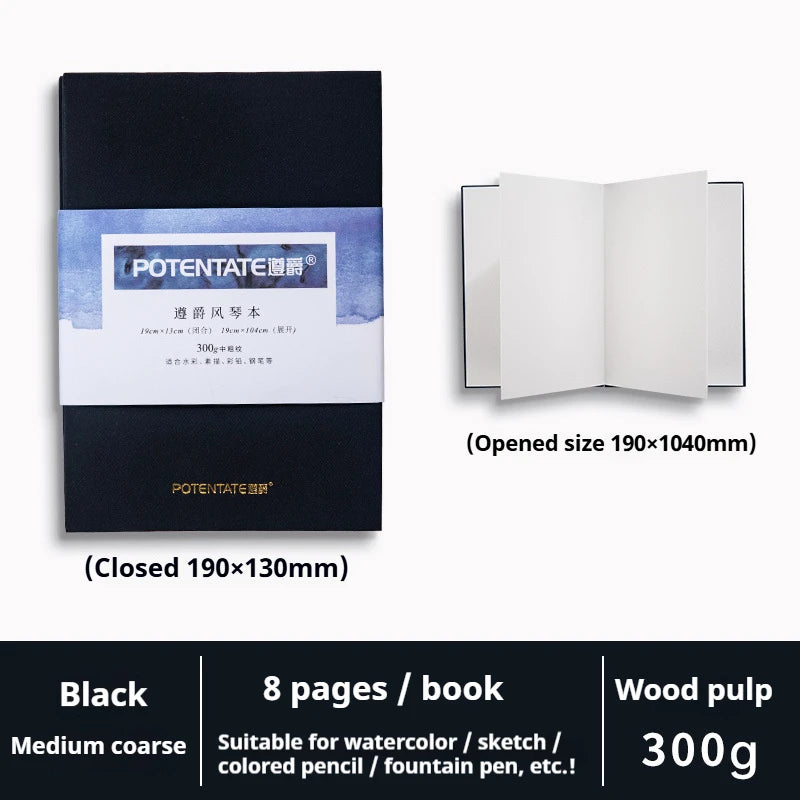 POTENTATE Watercolor 100% Cotton Paper Pad Watercolor Journal Drawing Book Hand Notebook Artists School Sketchbook Drawing Paper