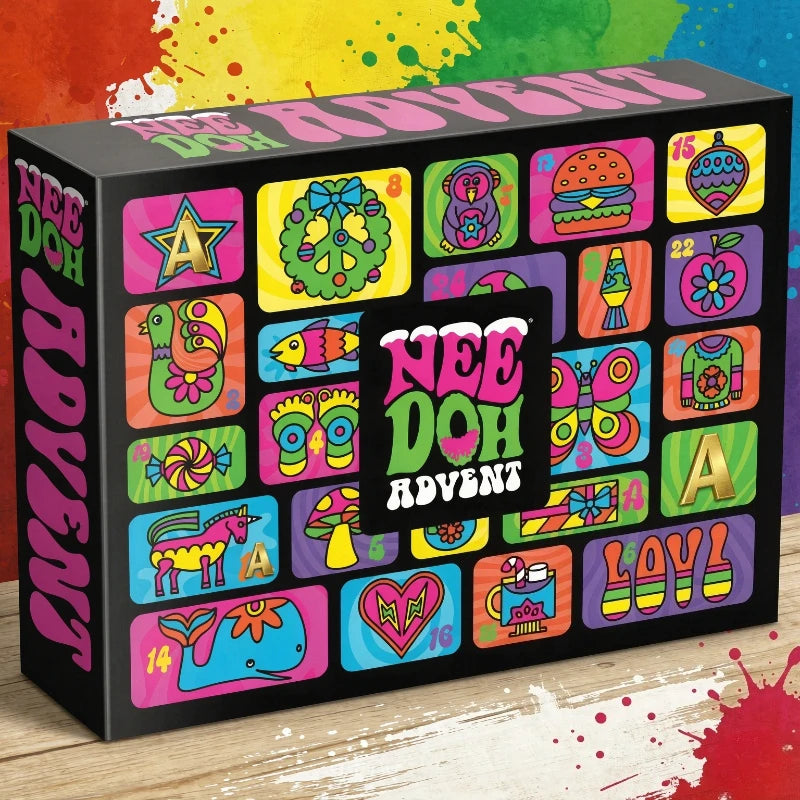NeeDoh 3D Fidget Doll Advent Calendar – 24-Day Christmas Countdown