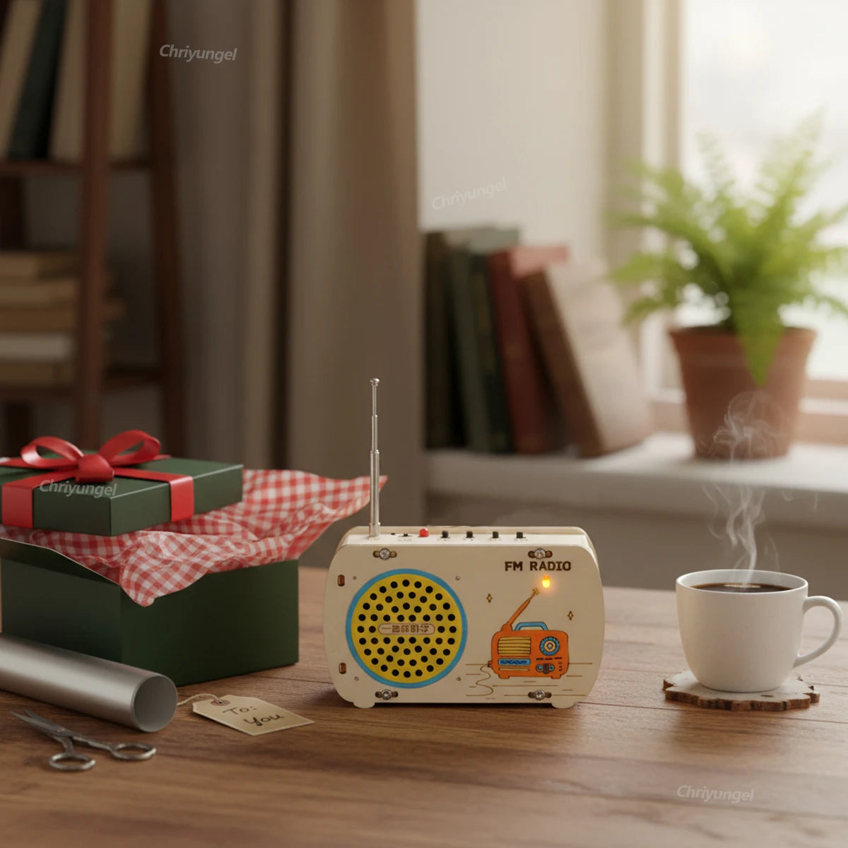 DIY Wooden Radio Kit Retro FM Educational STEM Building Toy Science Experiment Kit 3D Puzzle Craft Birthday Gift for Kids Teens