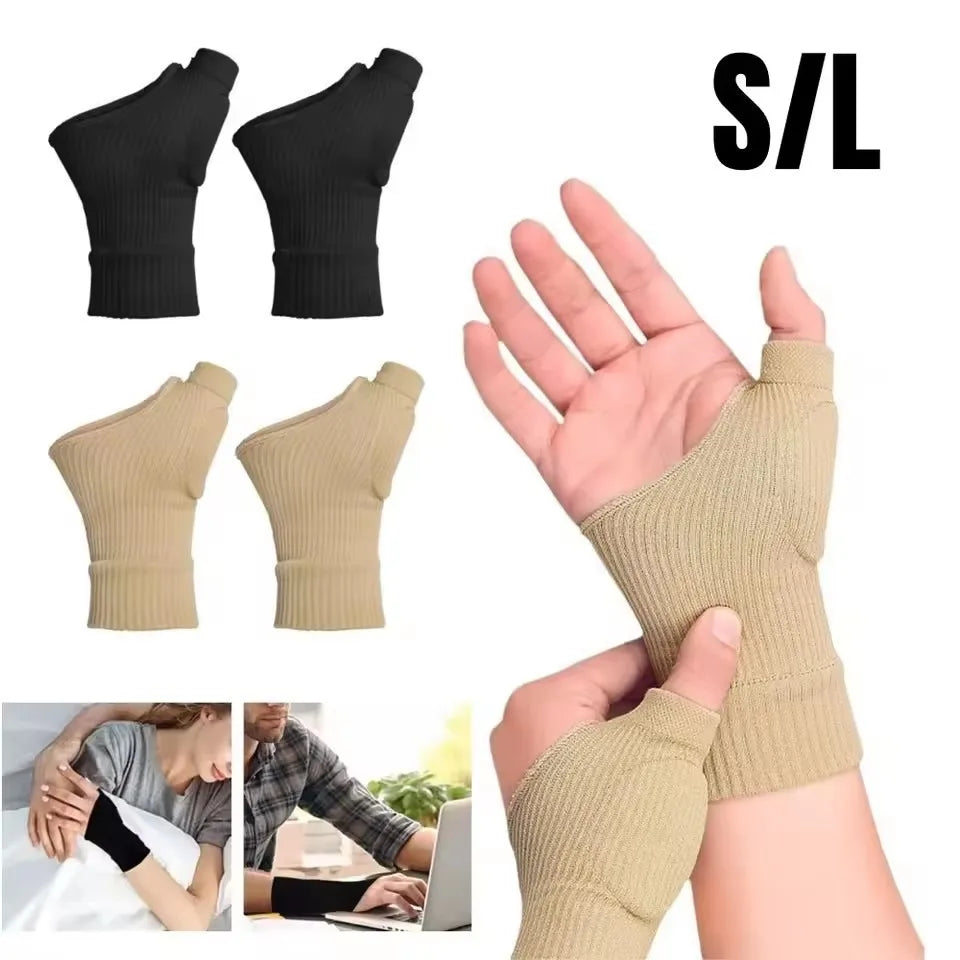 Wrist Thumb Compression Arthritis Gloves, Breathable Wrist Support Wrist Brace Wrist Sleeve With Gel Thumb Injury Pads