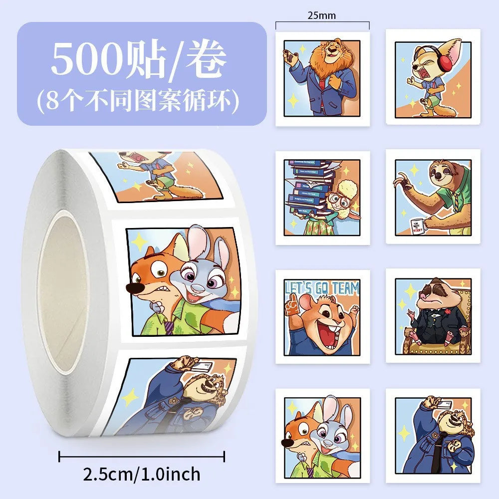 Zootopia Birthday Party Favor Kids Party Gift Favor Stamp Slap Bracelets Stickers Gifts Bag Keychains Paper Bags Baby Shower