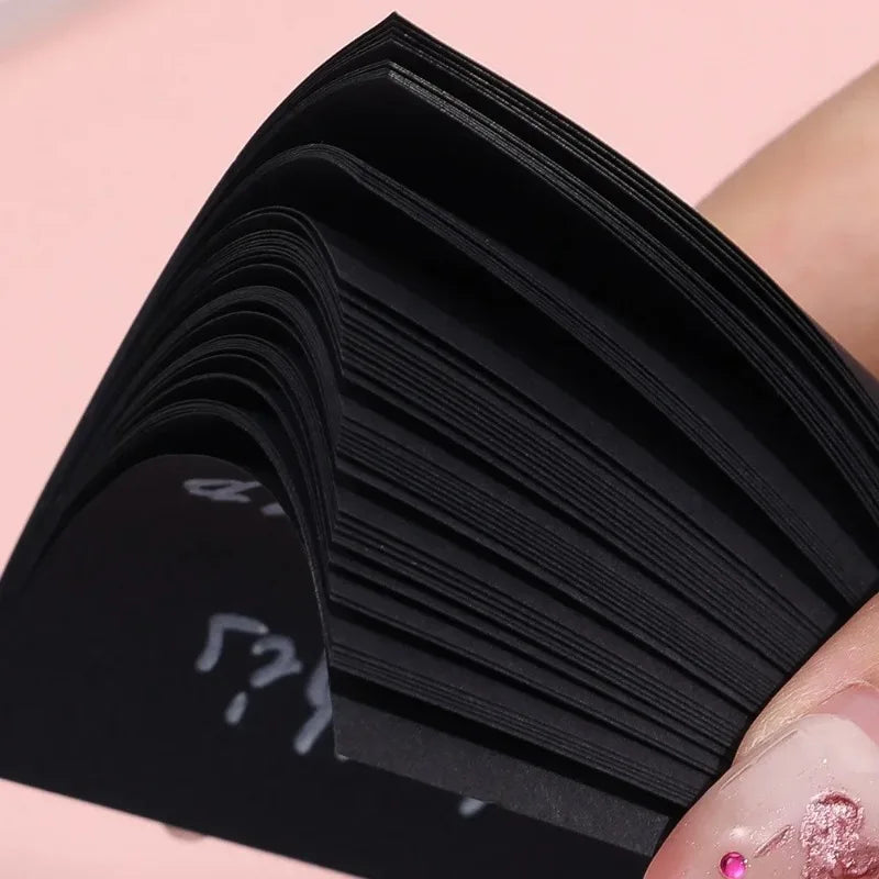 50 Sheets/pack Creative Paper Black Sticky Notes Self-Stick Notes Pads Posted It Notepad School Home Office Stationery Supplies