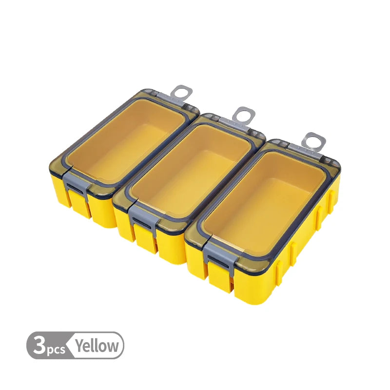 New 3Pcs Fishing Box Mini Plastic Accessories Storage Box Hook Organizer boxes Bait container Carp Tool Case with Luminous