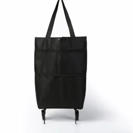 Foldable Shopping Bag with Wheels Trolley Basket Small Pull Cart Home Utility Retractable Tug Supermarket Grocery Shopping Cart