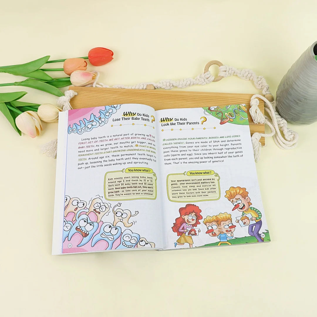 100000 Whys: Building the Ultimate Brain for Kids English Version Fun Science Cartoon Book Children's Early Education STEM Learn