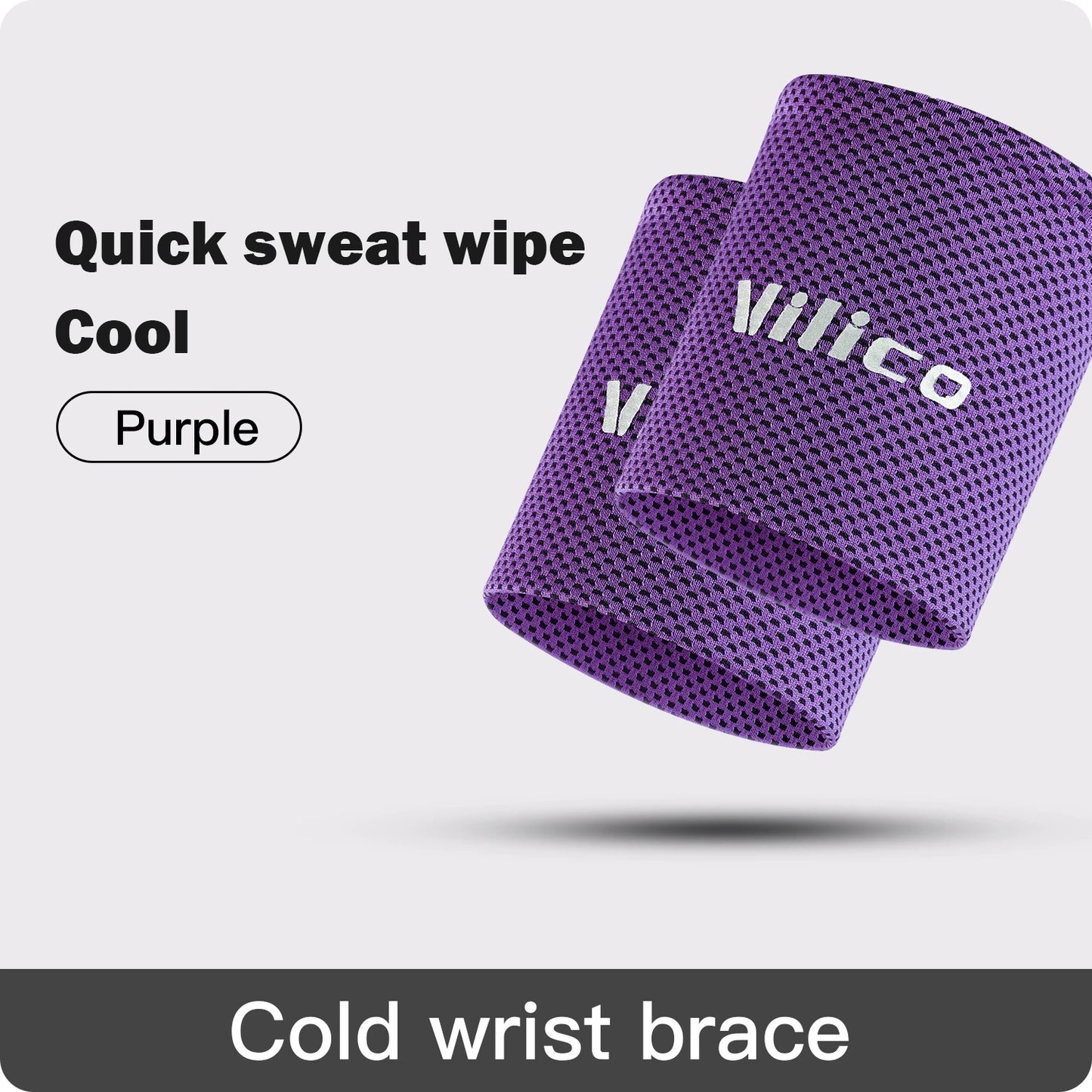 1/2 PC Summer Ice Cooling Wrist Sweatband Sport Wristband Volleyball Gym Wrist Brace Support Sweat Band Towel Wrist Protect