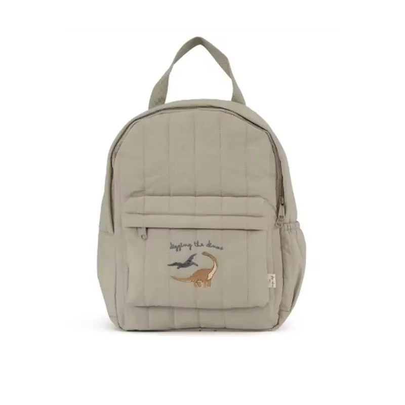 2025 New Design Cartoon Childrens Backpack Animal Embroidery Pattern School Bag Boys Girls Toddler Kindergarten Kids Backpack