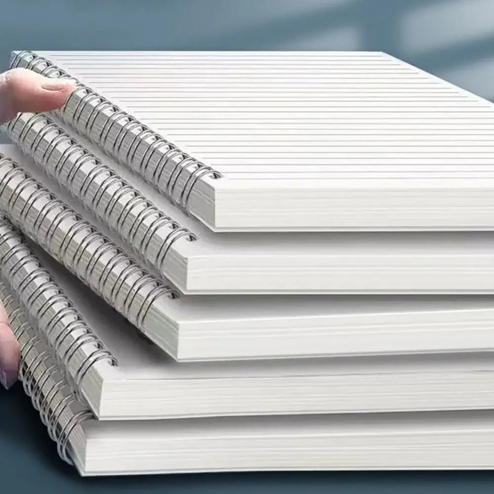 A4/A5/A6/B5 Coil Notebook Grids/Blank/Horizontal Line Flip Over Design Spiral Notepad Diary Book School Office Supplies