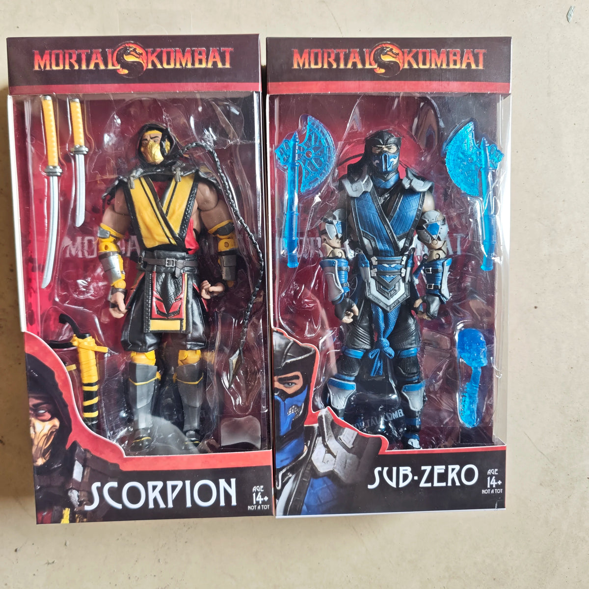 Anime SUB ZERO SCORPION Articulated Figure Model Toys Christmas Gift