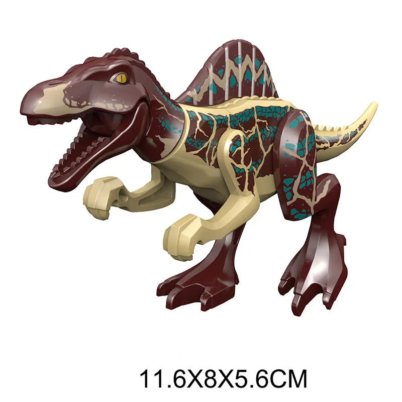 Jurassic Dino World Large Dinosaurs Figures Bricks Building Blocks Velociraptor T-Rex Triceratops Indominus Rex Toys For Kids
