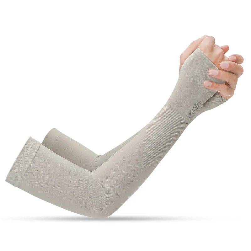 UV Sun Protection Arm Sleeves for Men Women Cycling Ice Silk Outdoor Breathable Summer Driving Cooling Fishing Hiking Sleeves