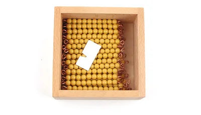 Montessori Counting Game for Children Colorful/ Golden Beads Box Kids Numbers Learning Resources Early Childhood Education Toy