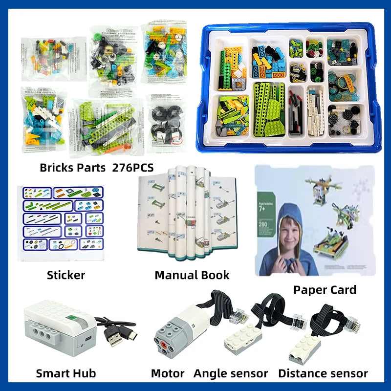 NEW WeDo 2.0 Core Set Robotics STEM Boxed Kit Compatible with 45300 We-Do Building Blocks DIY Educational Toys Christmas Gifts