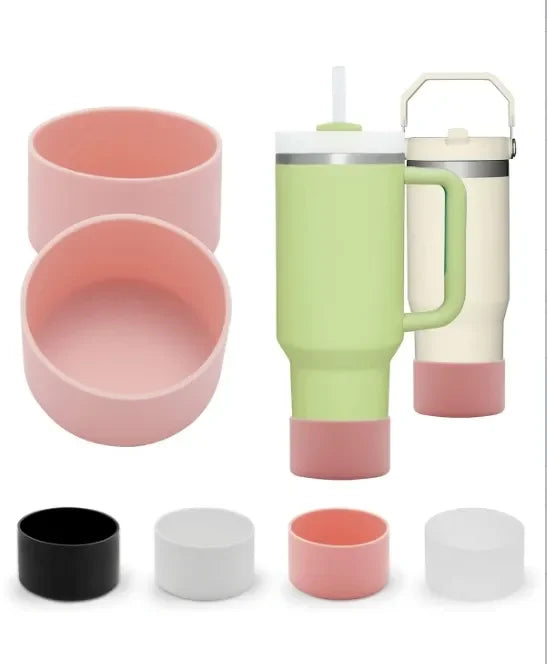 1/2PC 7.5cm Silicone Cup Boot Bottom Anti-slip Protective Sleeve Cover For Stanley 40oz Tumbler Thermos Cup 30oz Water Bottle