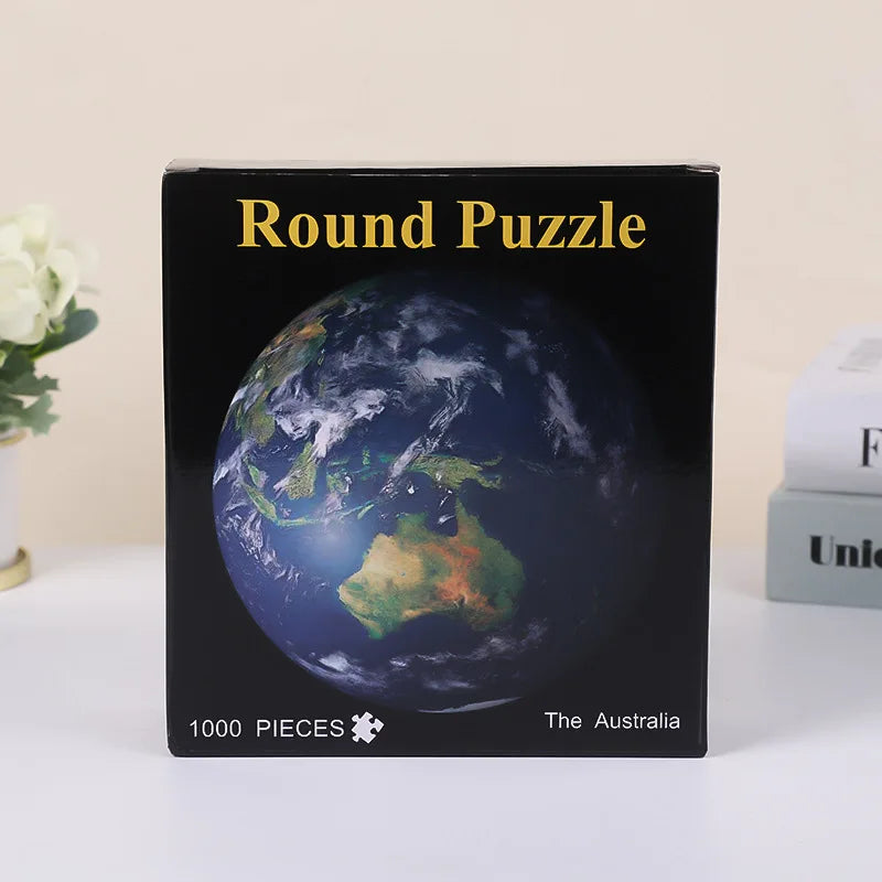 Adult Puzzle 1000 Pieces Challenge Games Learning Educational Puzzle Toys Moon Puzzle Rainbow Starry Space Traveler Flat Puzzle