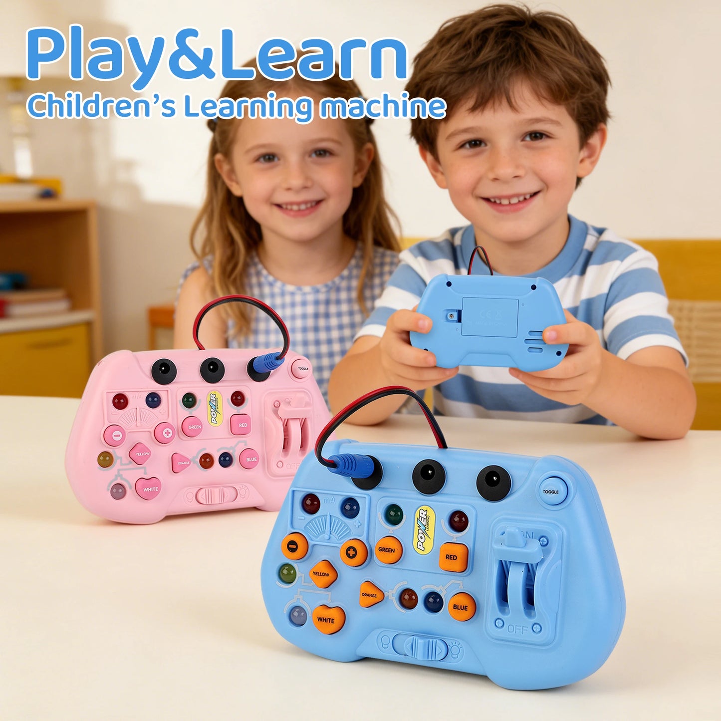 Montessori Busy Board - Kids Learning Machine with Lights, Sound Effects, Switch Activities - Educational Sensory Toy for Toddle