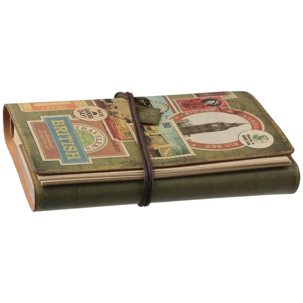 Personal Vintage Traveler Notebook Classic Leather Journal Refillable Writing Pads Gift