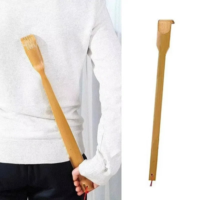 Bamboo Back Scratcher Anti-Itch Massager for Elderly Health Care Body Scraper Comfortable Scratch Tool for Seniors