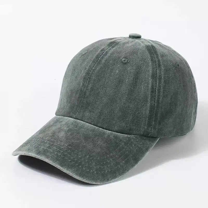 COKK Washed Cotton Adjustable Solid Color Baseball Cap Women Men Unisex Couple Cap Fashion Dad Hat Snapback Cap High Quality