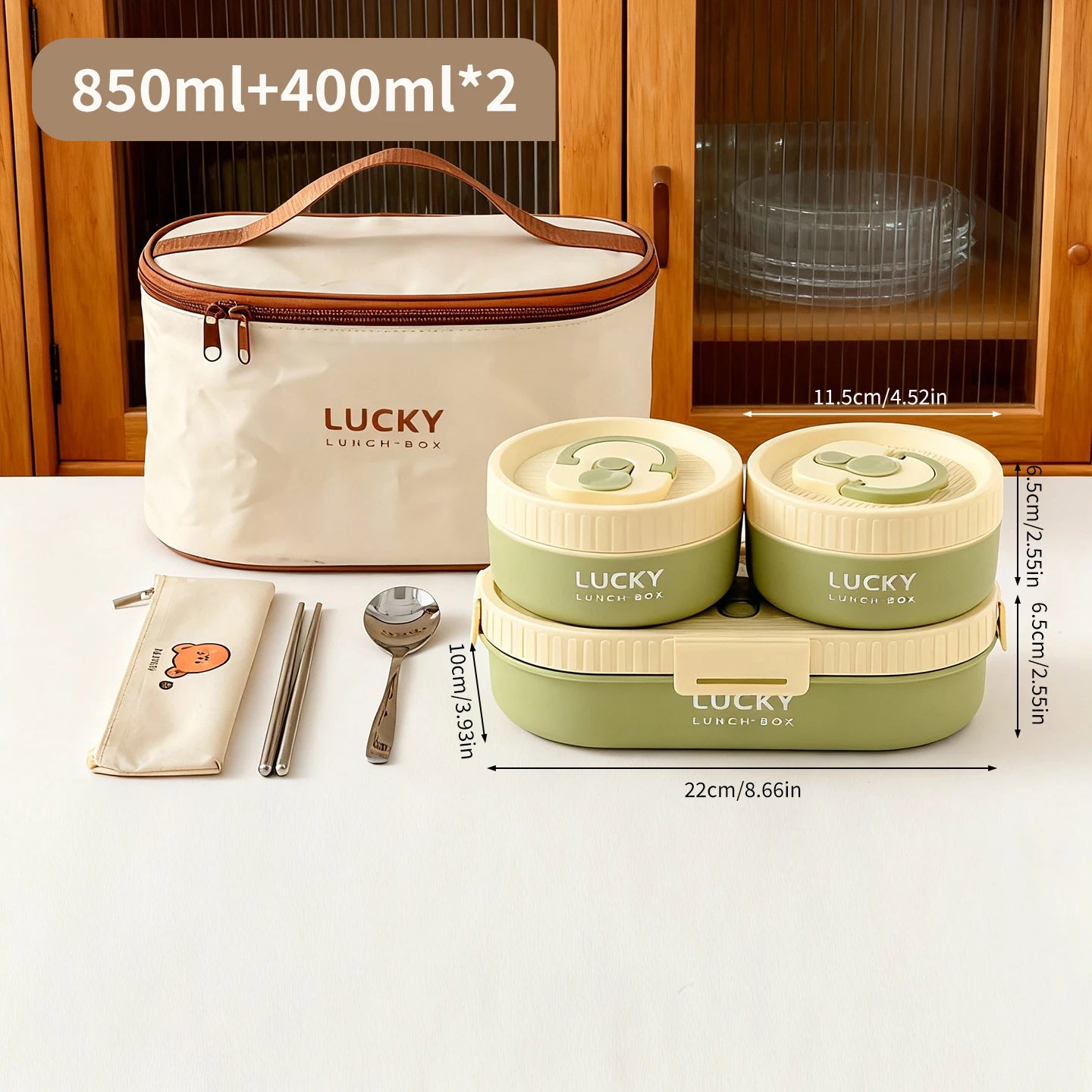 WORTHBUY 304 Stainless Steel Oval Insulated Lunch Box For Kids Student Portable Leak Proof Divided Food Container Microwave Safe
