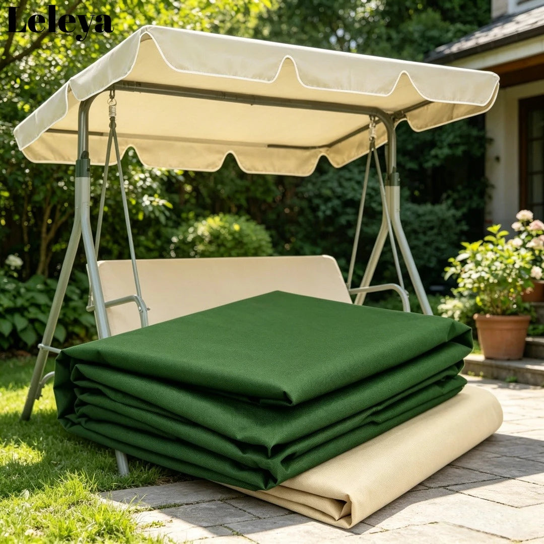 Leleya Swing Canopy Cover Oxford Fabric Waterproof UV Protection Sunshade Canopy for Patio Swing Chair Outdoor Use
