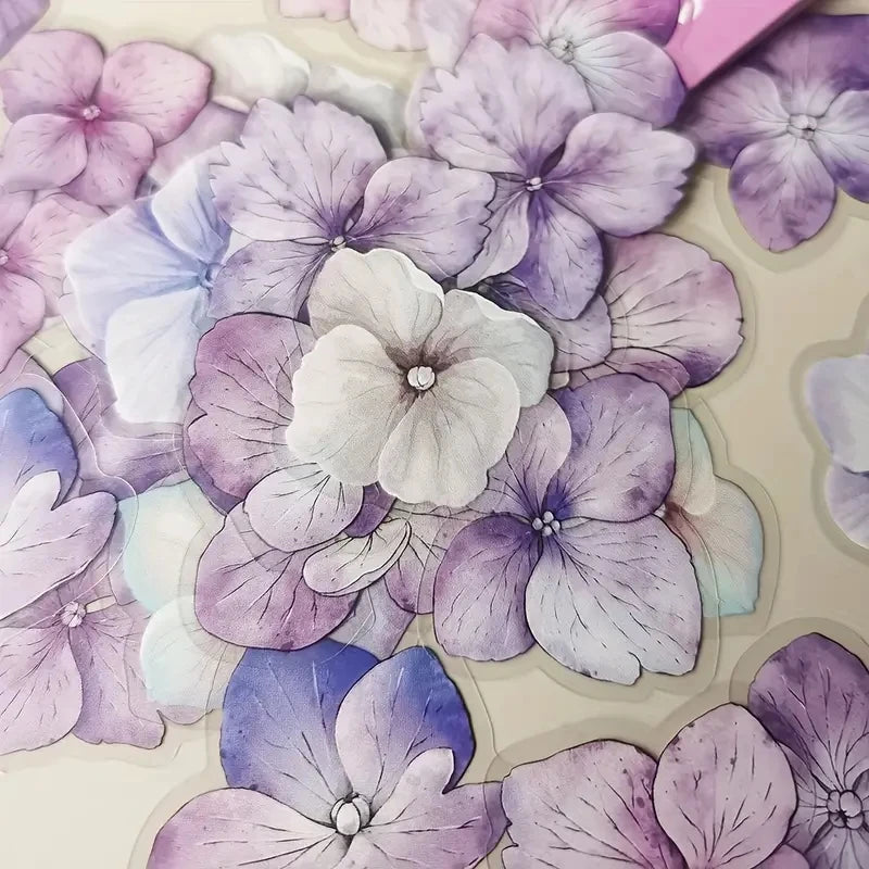 50 Pcs/pack Kawaii Creative flower plant Stickers hand tent DIY Stick Labels Scrapbooking Material Junk Journal Supplies