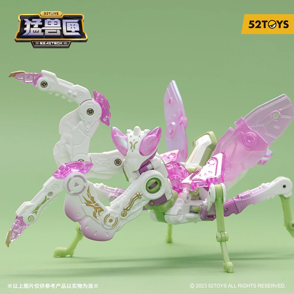 52TOYS Beastbox BB-37LO LOTUS  Mantis Deformation Robot, Converting in Mecha and Cube, Action Figure, Collectible Gift for teens
