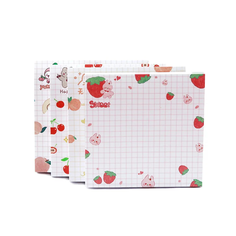 80 Sheets Per Pack Fruit Sticky Note ToDo List Record Journal Decorative Memo Practical Stationery Sticker