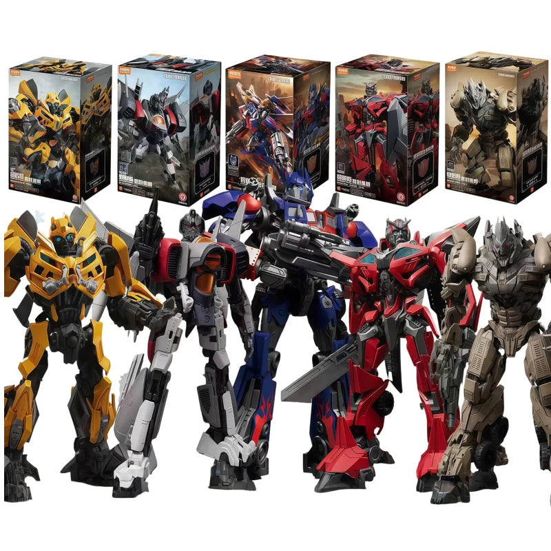 Blokees Transformers Movie Beyond Serie LED Sentinel Prime Blitzwing Action Figure Assembly Model Ornament Collectible Toy Gift
