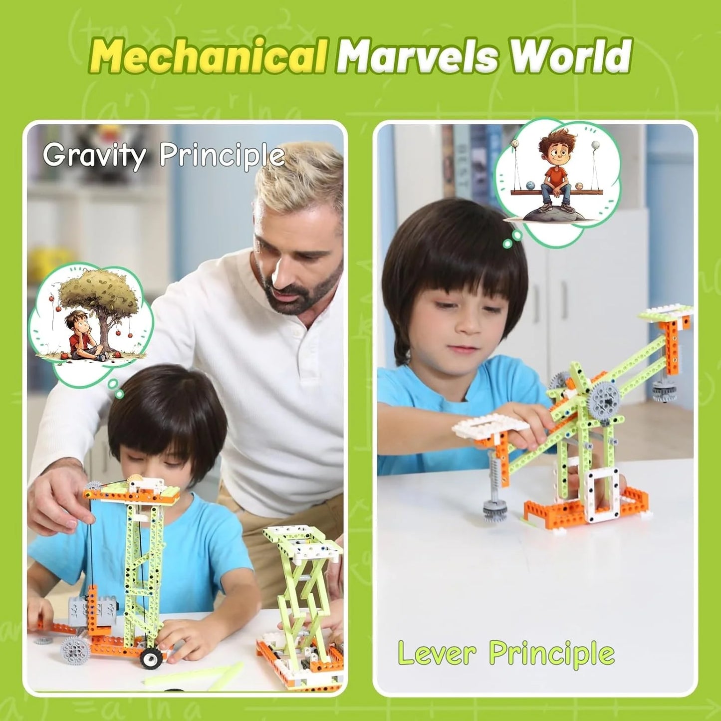 Apitor Robot E STEM Kits for 8-12 Year Old Boy Girl, 14 in 1 Educational Construction Science Kit with Learning Materials