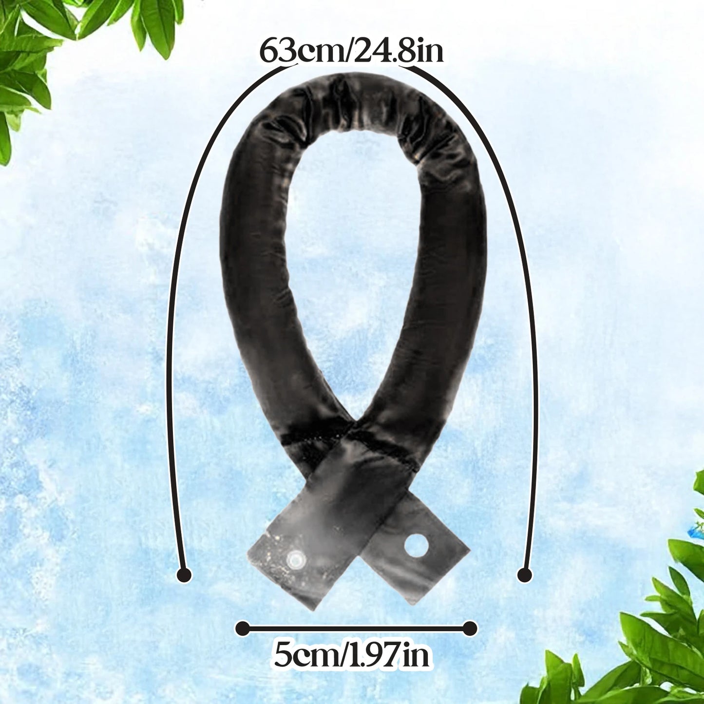 Ice Band Cold Feeling Scarf Outdoor Cooling Neck Wrap Breathable Summer Heat Relief Outdoor Sports Instant Cold Cooling Scarf
